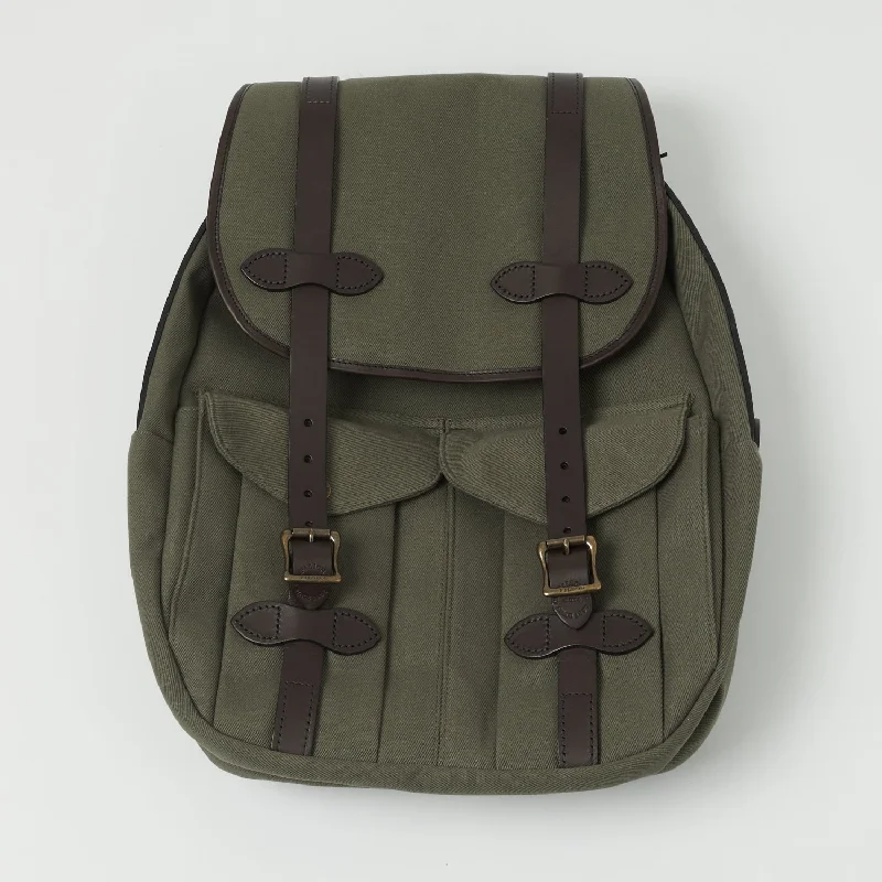 Black Friday And Cyber Monday Bag Deals Filson Rugged Twill Rucksack - Otter Green