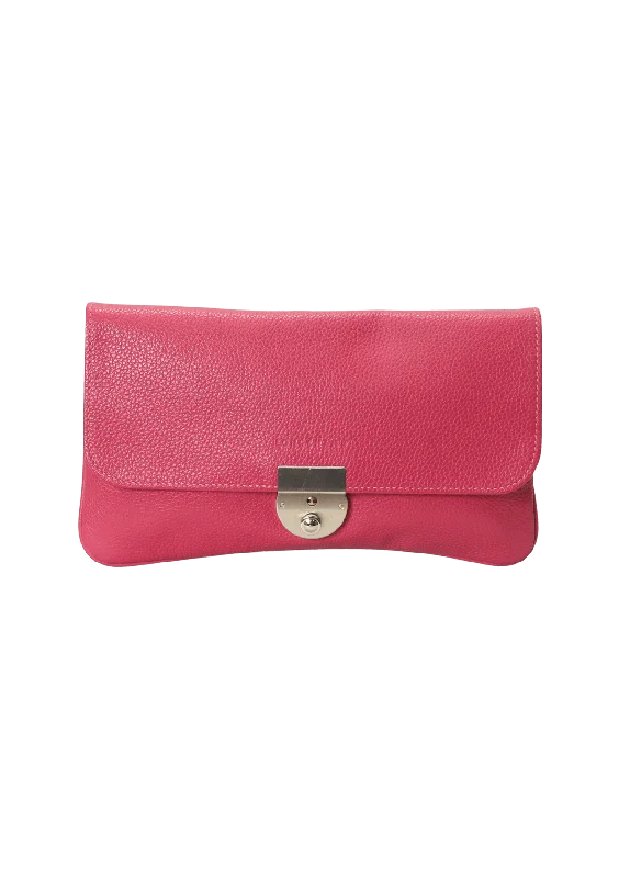 Luxury Bags On Sale LEATHER FLAP CLUTCH