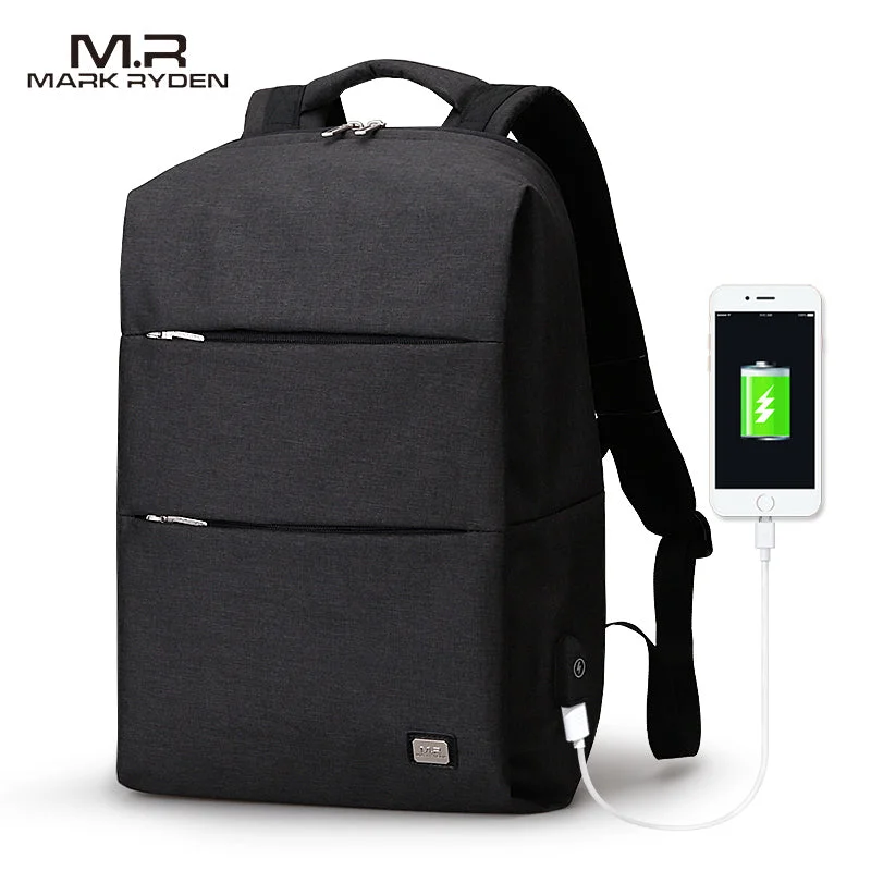 Luxury Bags On Sale Mark Ryden New Men Backpack For 15.6 inches Laptop Backpack Large Capacity Stundet Backpack Casual Style Bag Water Repellent