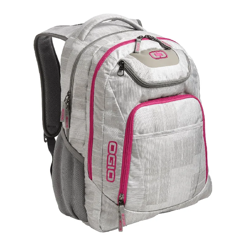 Everyday Bags For Work, School, Or Errands OGIO Light Grey/Pink Excelsior Backpack