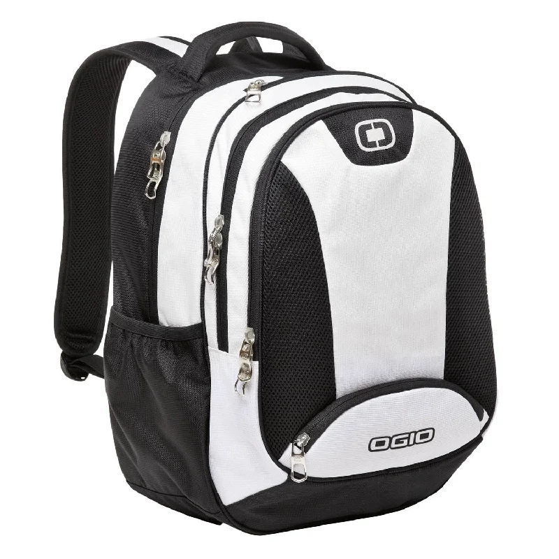 Chic Bags For Office Professionals And Urban Dwellers OGIO White/Black/Silver Bullion Backpack