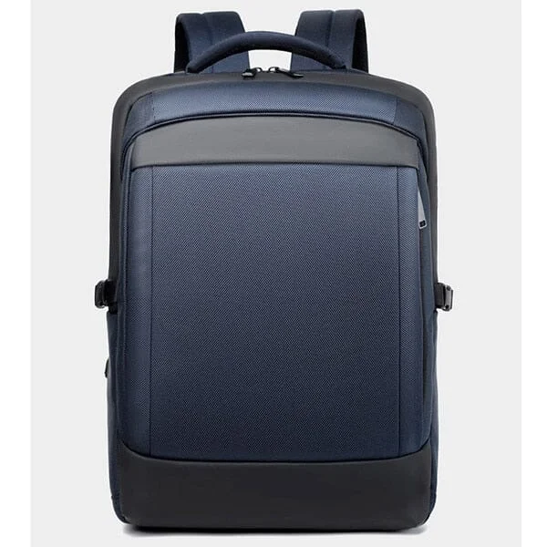 Anti-Theft And Budget-Friendly Bags Blue Anti-Theft Backpack With USB Charger And Laptop Space