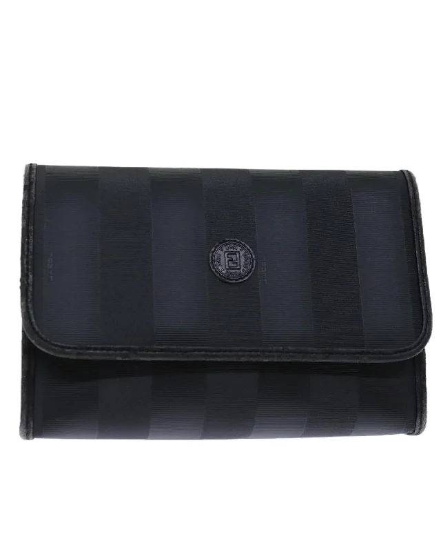 Lightweight And Affordable Bags Pequin Canvas Clutch Bag in Black