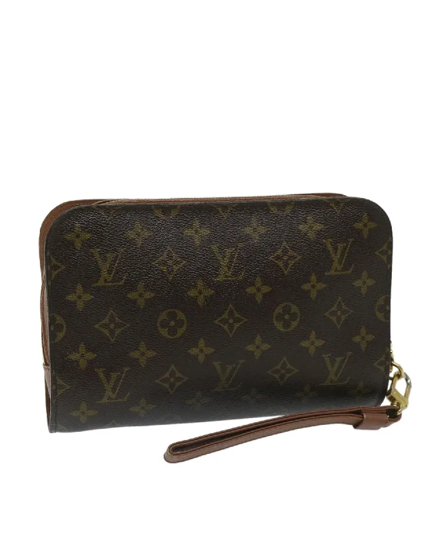 Cyber Monday Discounts On Bags Monogram Canvas Clutch Bag with Accessories - Rank C