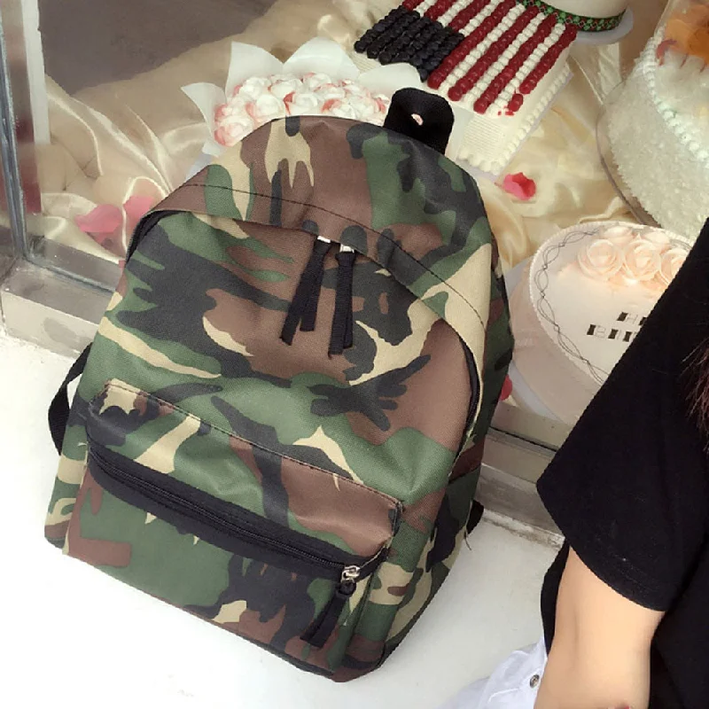 Limited-Time Offer On Trendy Bags women camouflage backpack green