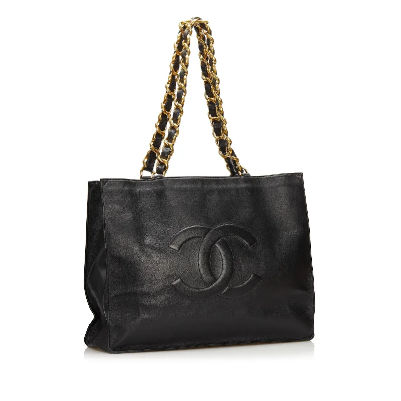 Inspired Bags For High-End Fashion Chanel XL CC Lambskin Tote (SHG-36024)