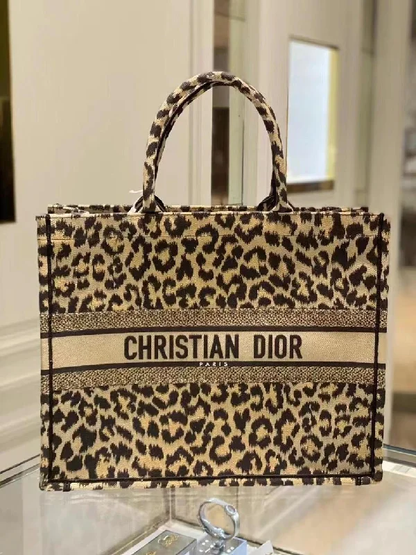 Uxury Designer Handbag Brands Christian Dior Leopard Print Tote Bag For Women