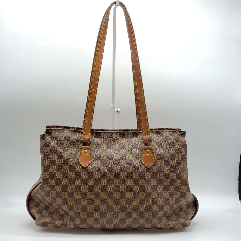 Minimalist Bags For Clean And Modern Aesthetics Louis Vuitton Columbine Brown Damier Tote Bag