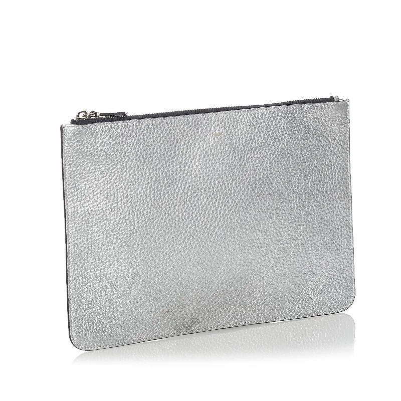 Bags With Discounts Fendi Leather Clutch Bag (SHG-30919)