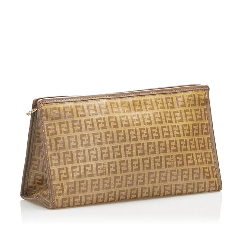 Genuine Bags On Clearance Sale Fendi Zucchino Clutch Bag (SHG-16616)