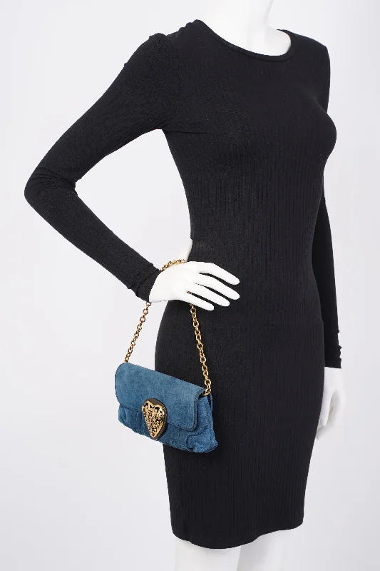 Luxury Bags Gucci Clutch Bag Blue Suede