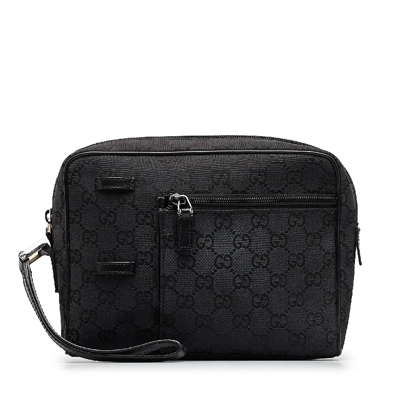 Wholesale Bags For Resellers Gucci Clutch Black GG Canvas