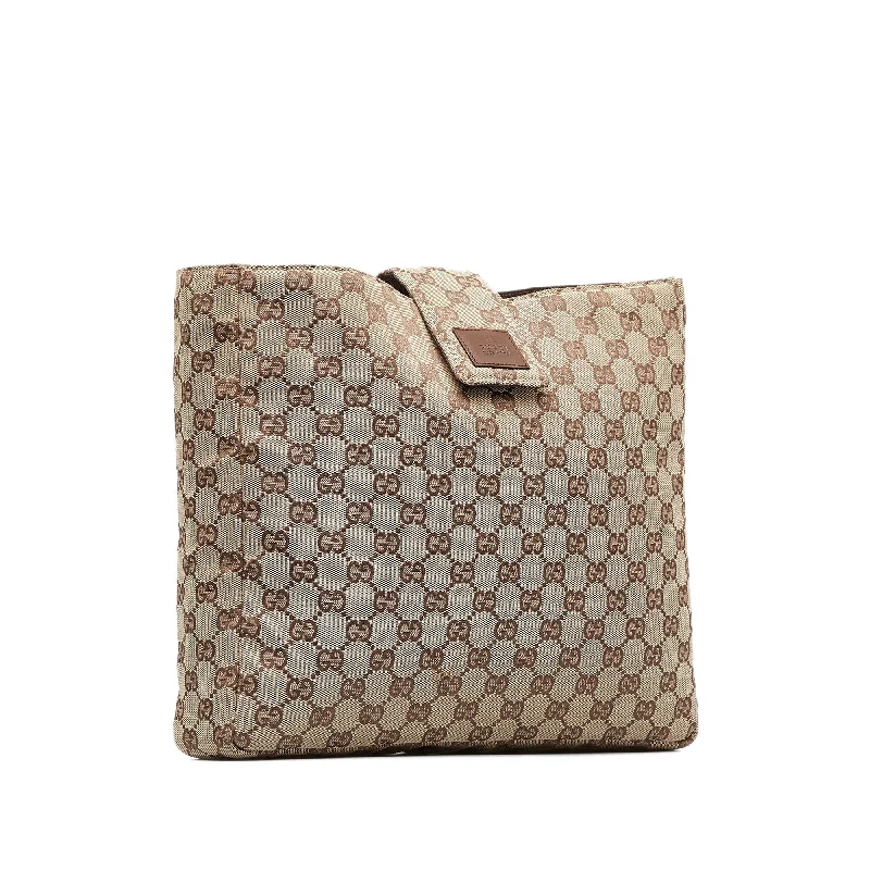 Eco-Friendly Bags With Discounts Gucci Clutch Brown GG Canvas