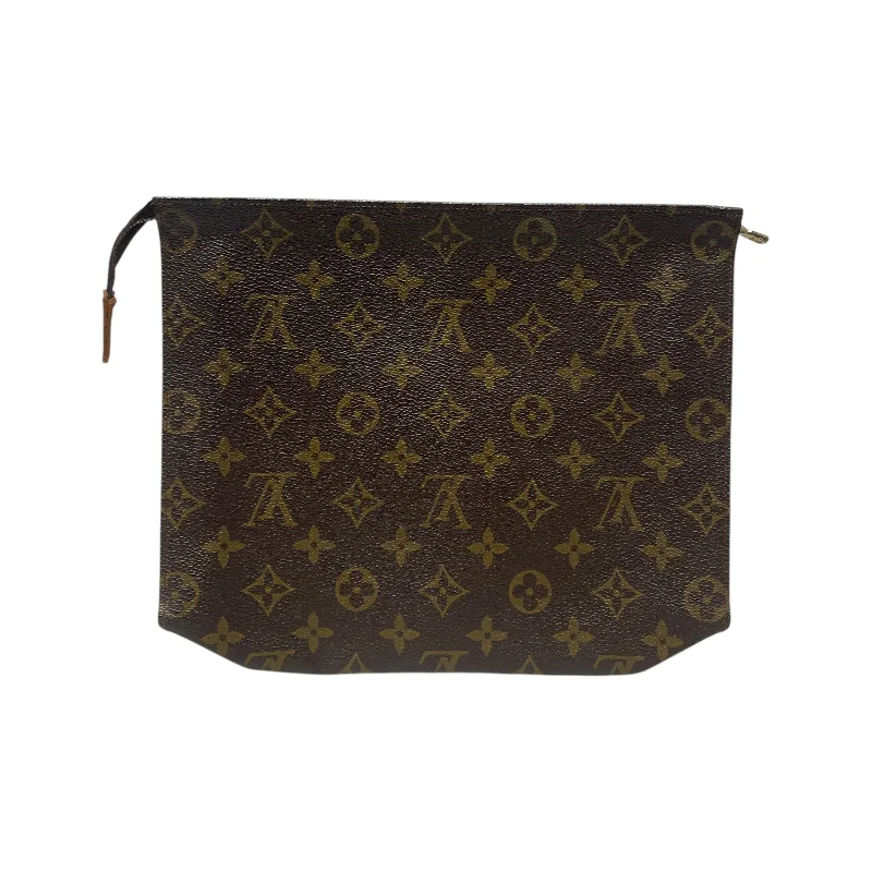 Festive Holiday Gift Bags LOUIS VUITTON/Clutch Bag/Monogram/Leather/BRW/TOILETRY