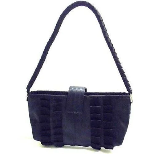 Discounted Designer Bags For Clearance Sale Black Seat Belt Optra Clutch with Strap - Conserve