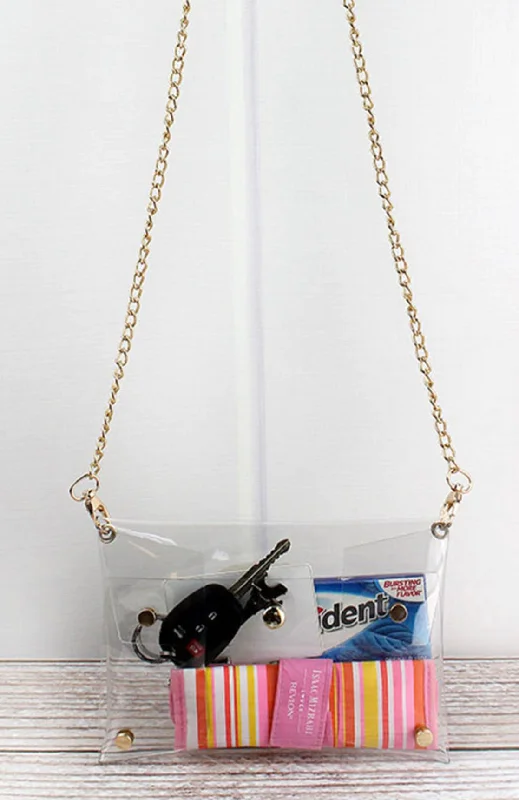 Discounted Designer Bags For Clearance Sale Clear Crossbody Clutch Purse