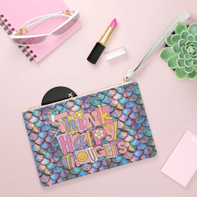 Stylish Bags With Discounts Clutch Bag - Think Happy Thoughts