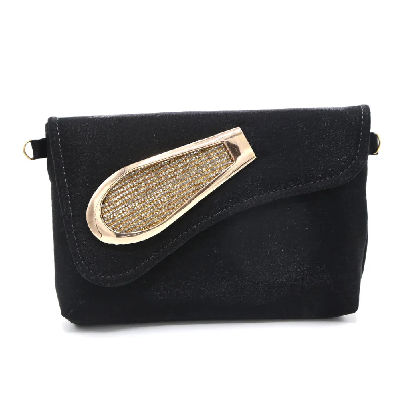 Holiday Gift Bags For Christmas Women's Clutch - Black