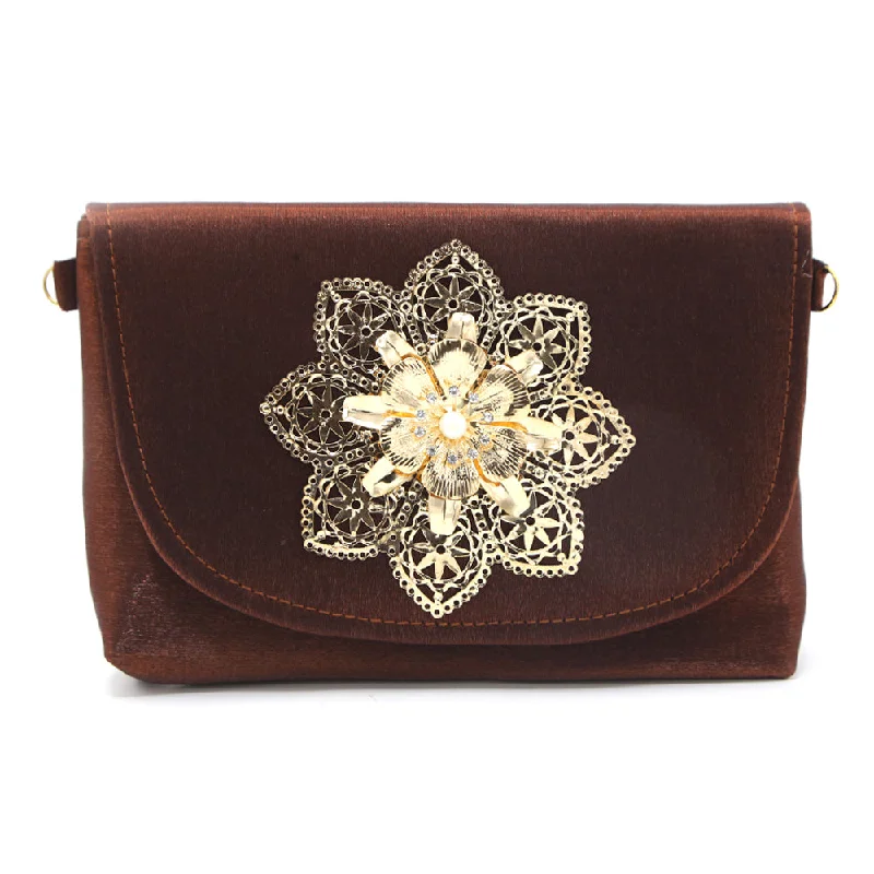 Trendy And Discounted Designer Handbags Women's Clutch - Copper