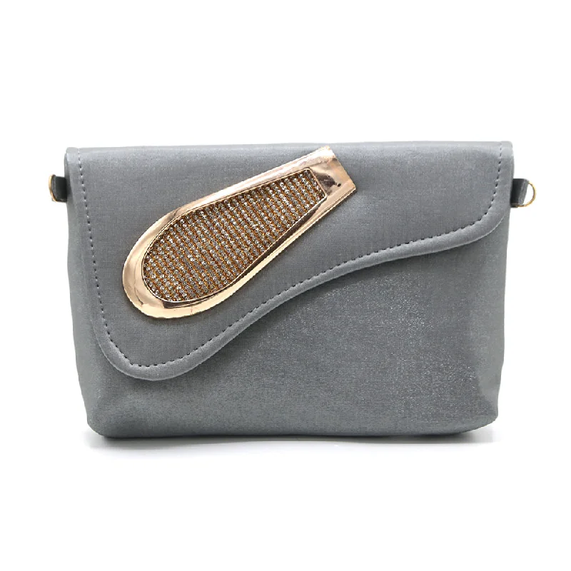 Discounted Designer Bags For Clearance Sale Women's Clutch - Grey