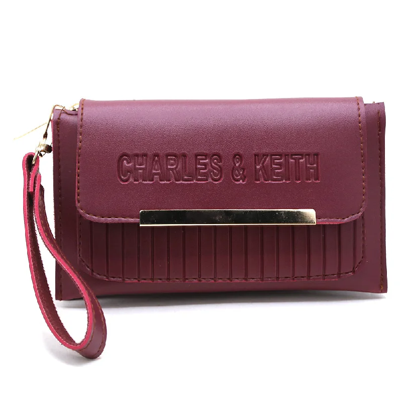 Eco-Friendly Bags For Sustainable Fashion Lovers Women's Clutch - Maroon