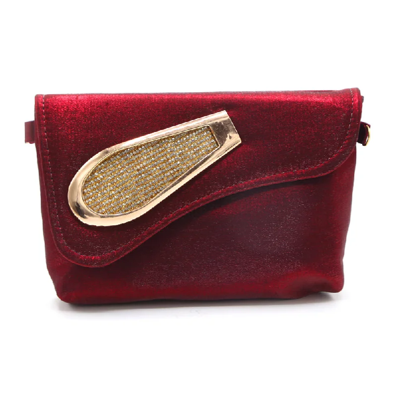 Eco-Friendly Bags With Discounts Women's Clutch - Maroon