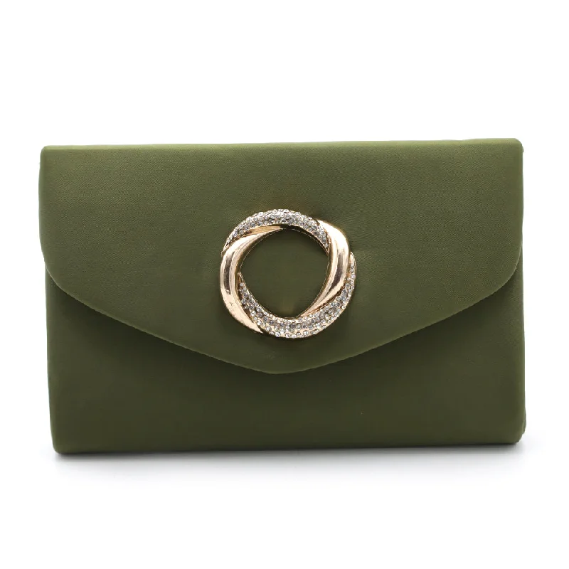 Elegant And On-Sale Evening Bags Women's Clutch - Olive