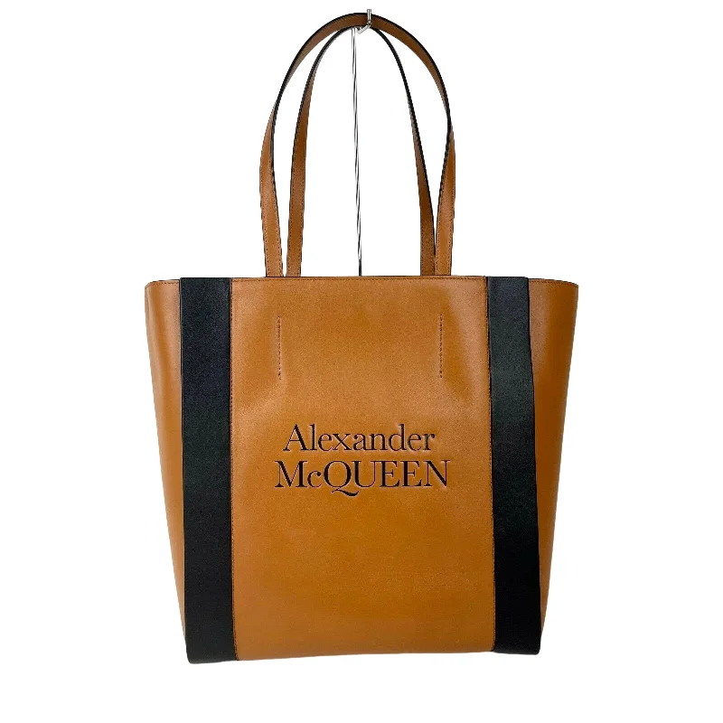 Bag For Modern Fashion Alexander McQueen Women's  Leather Signature Shopper Tote Bag