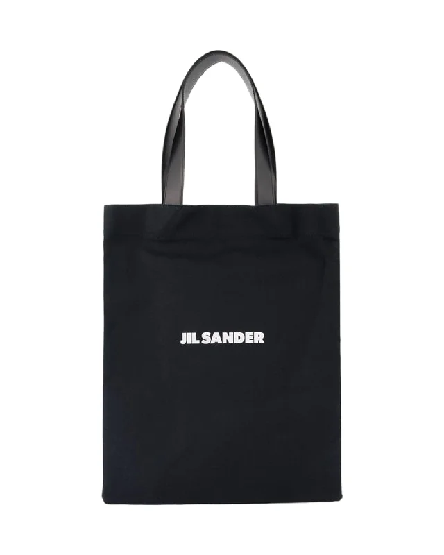 Black Friday And Cyber Monday Bag Deals Book Tote Shopper Bag - Jil Sander - Cotton - Black