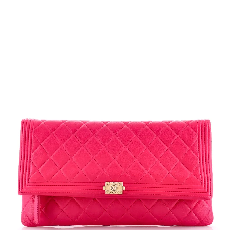 Discounted Designer Bags For Clearance Sale Boy Beauty CC Clutch Quilted Lambskin