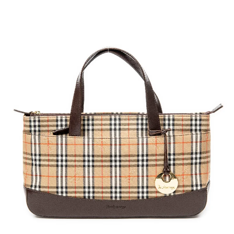 Eco-Friendly Bags With Discounts Burberrys Rectangular Zip Tote