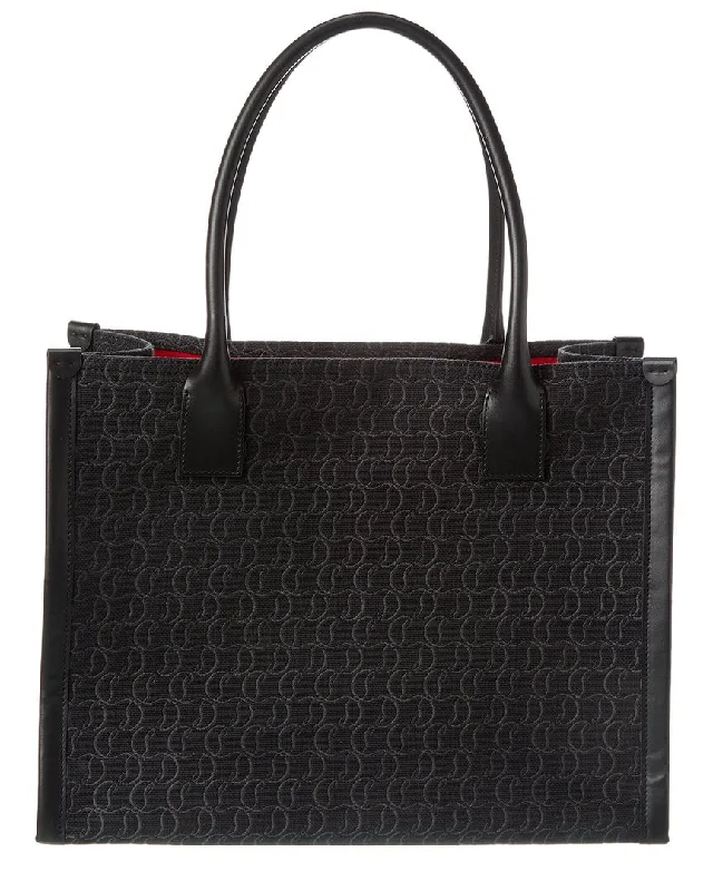 Party Bags For New Year's Eve And Special Occasions Christian Louboutin Canvas & Leather Tote