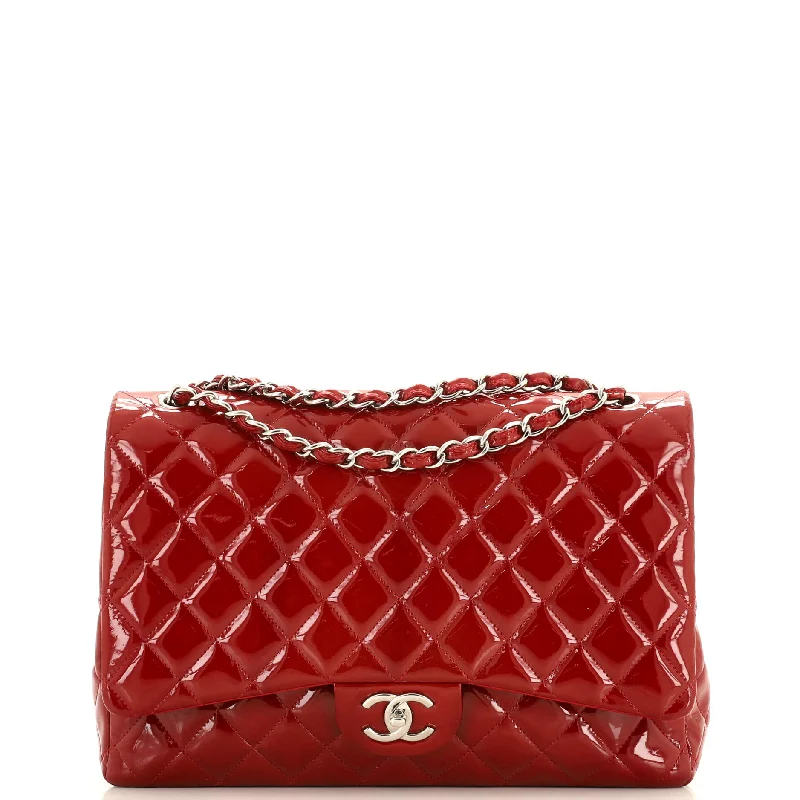 Limited-Time Offer On Trendy Bags Classic Double Flap Bag Quilted Patent Maxi