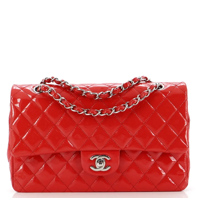 Bags For Minimalist And Functional Design Classic Double Flap Bag Quilted Patent Medium