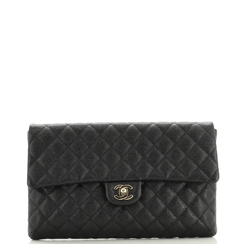 Limited-Time Offers On Trendy And Stylish Bags Classic Flap Clutch Quilted Caviar