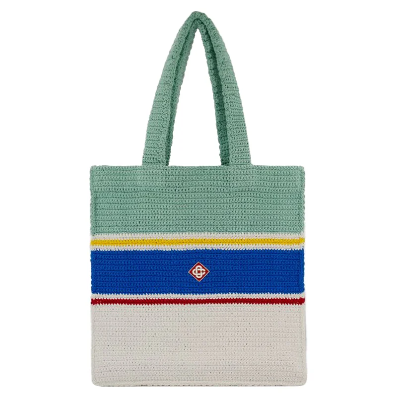 Discounted Designer Bags For Clearance Sale Crochet Shopper Bag - Casablanca - Cotton - Multicolor