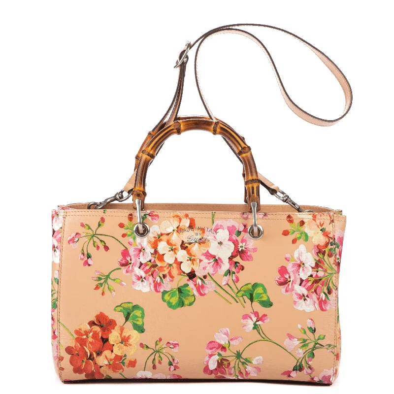 Luxury Bags On Sale Floral Bamboo Tote