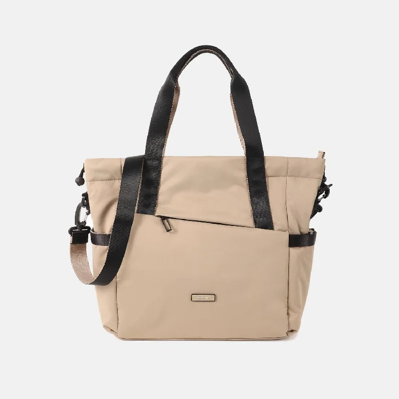 Versatile Bags That Suit Any Outfit Or Event Galactic Shoulder Bag/tote In Stone Beige