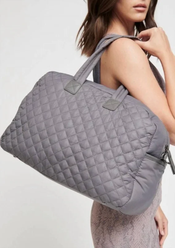 Black Friday Deals On Stylish Handbags Getaway Duffle Bag In Taupe Gray