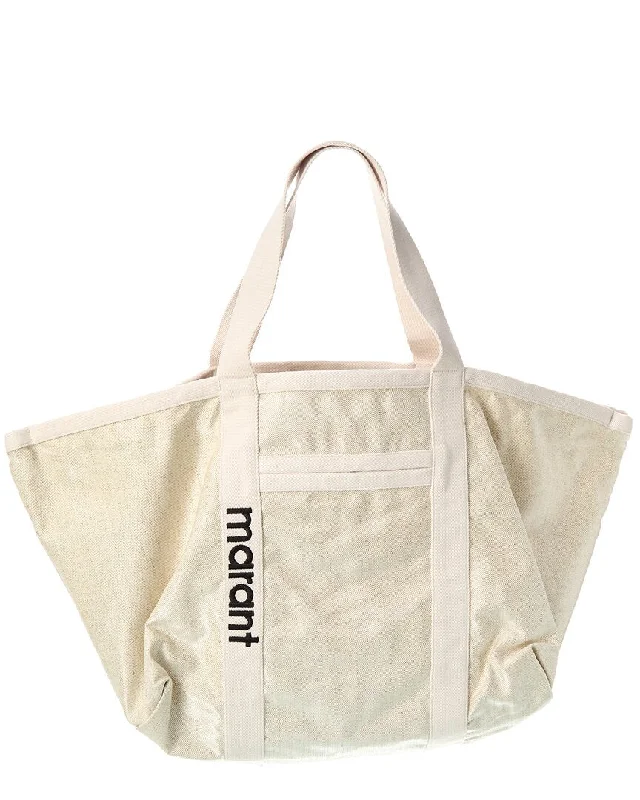 Functional Bags For Busy Moms And Dads Isabel Marant Warden Canvas Tote