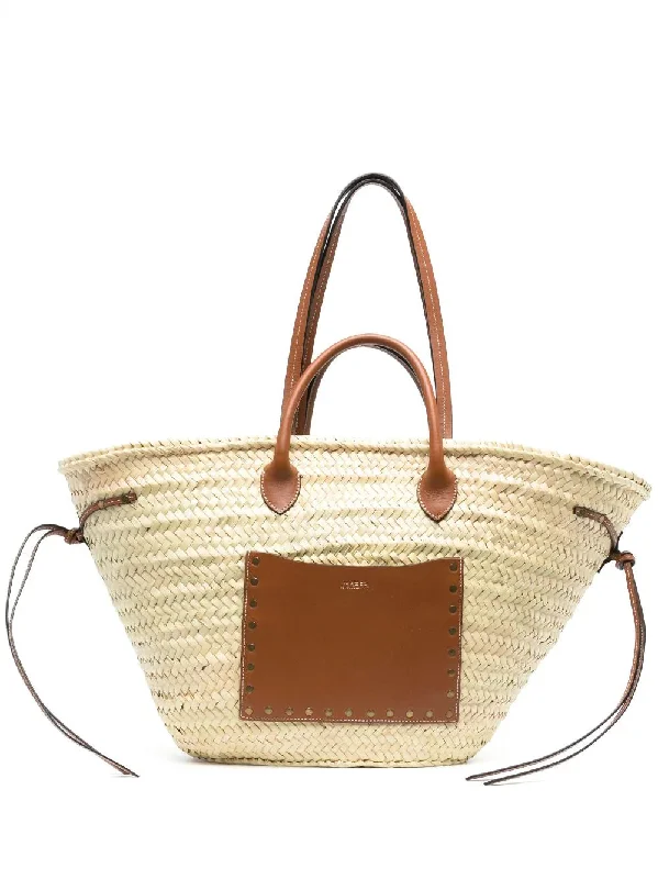 Romantic Valentine's Day Bags With Promotions Isabel Marant Womens Large Woven Straw Tote Bag In Beige