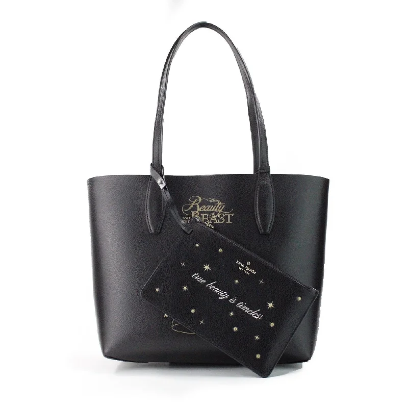 Vintage-Inspired Kate Spade Disney Beauty And The Beast Small Leather Reversible Tote Handbag