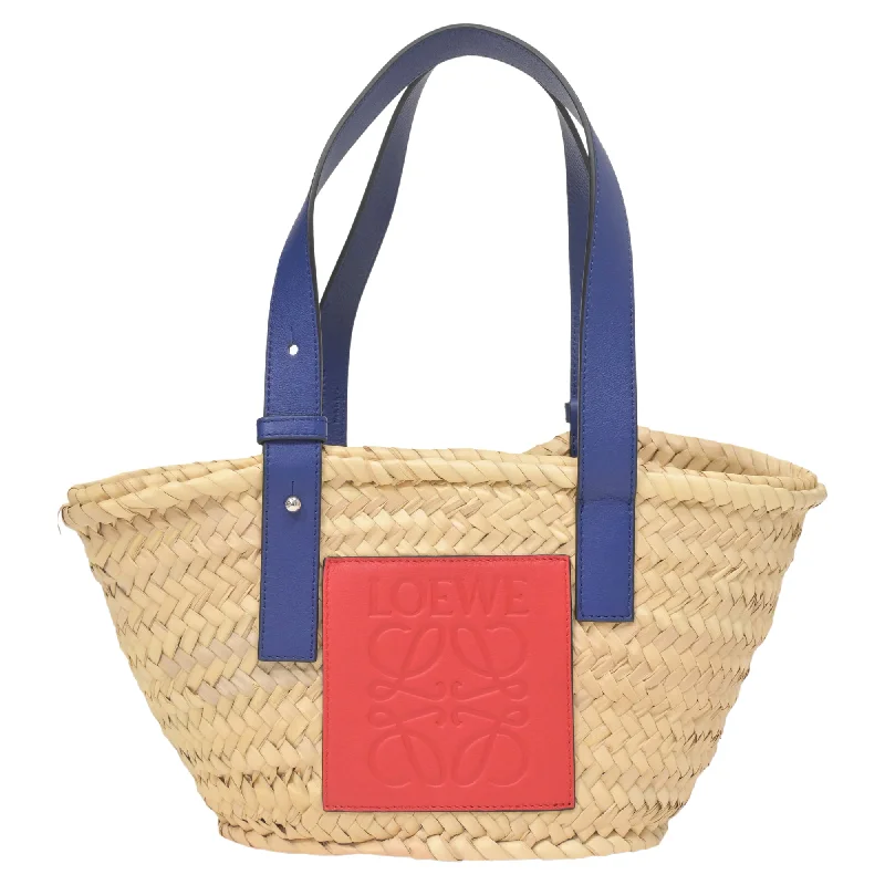 Designer Bags For Luxury Collectors Loewe Small Basket Tote in Beige Woven Palm Leaf