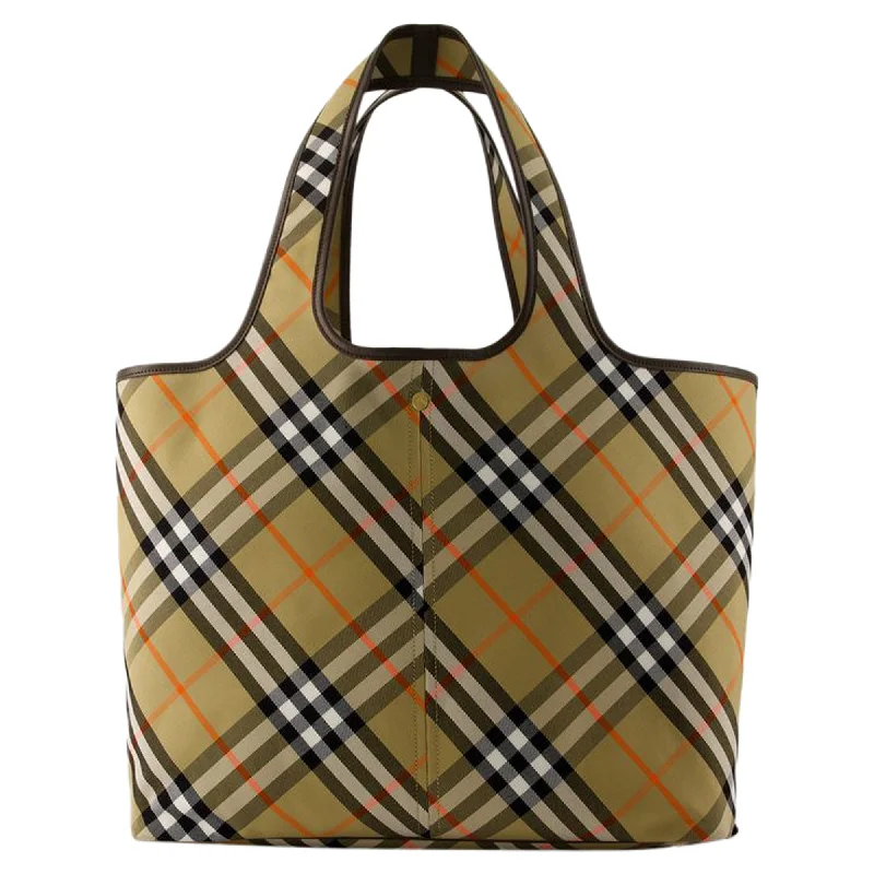 Luxury Bags London Shopper Bag - Burberry - Cotton - Beige