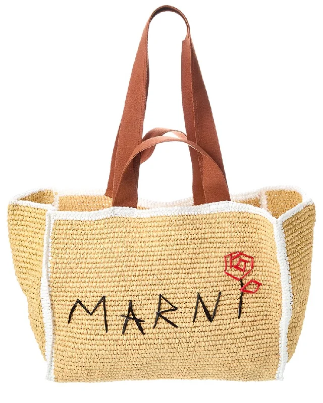 Festival Bags For Concerts And Events Marni Macrame Sillo Shopper Tote