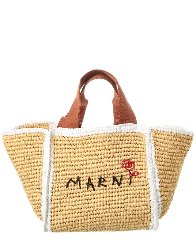 Discounted Designer Bags For Clearance Events Marni Macrame Sillo Small Shopper Tote