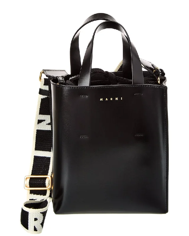 Trendy And Discounted Designer Handbags Marni Museo Mini Leather Tote