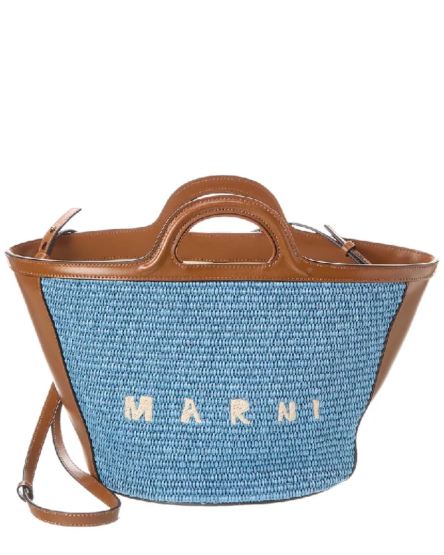 Bags For Sporty And Athletic Styles Marni Tropicalia Small Leather Tote