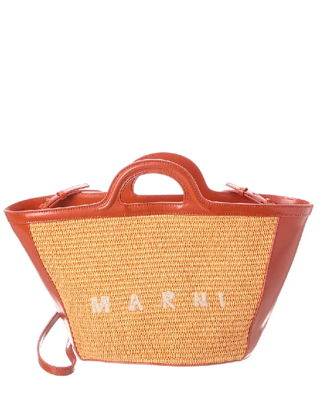 Clearance-Priced Bags Marni Tropicalia Small Leather Tote