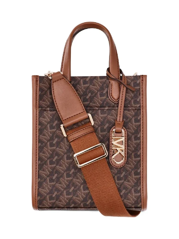 Stylish Bags With Discounts MIchael Michael Kors Women's Gigi-Xs Ns Shopper Tote Crossbody Hadnbag, Brown/Luggage